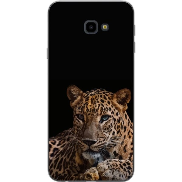 Samsung Galaxy J4+ Gennemsigtig cover Leopard