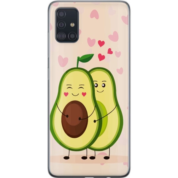 Samsung Galaxy A51 Gennemsigtig cover Avokado Kærlighed