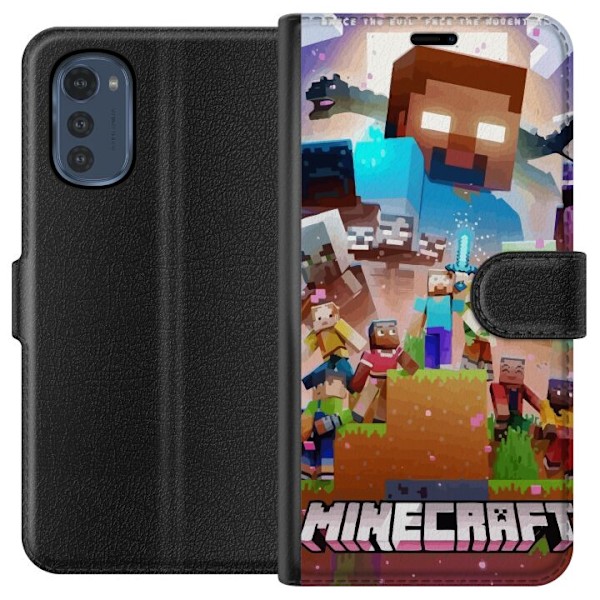 Motorola Moto E32s Tegnebogsetui Minecraft