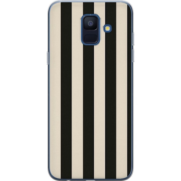 Samsung Galaxy A6 (2018) Genomskinligt Skal Line Flow