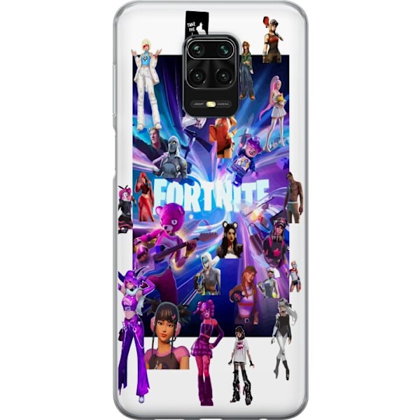 Xiaomi Redmi Note 9S Gennemsigtig cover Fortnite