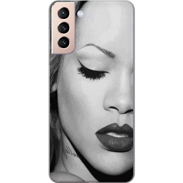 Samsung Galaxy S21 Läpinäkyvä kuori Rihanna – Aesthetic Edit 2025