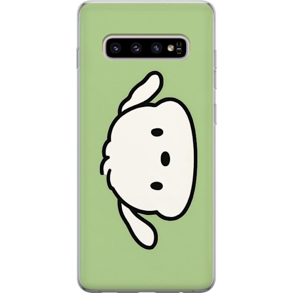 Samsung Galaxy S10+ Läpinäkyvä kuori Snoopy Flip