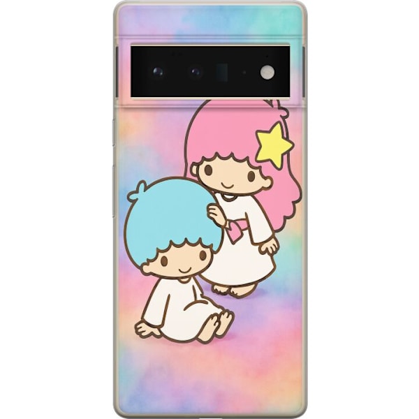 Google Pixel 6 Pro Genomskinligt Skal Kawaii Sanrio Kiki Lola Little Twin Stars
