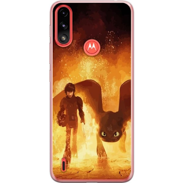 Motorola Moto E7 Power Genomskinligt Skal Draktränaren