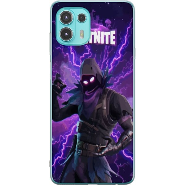 Motorola Edge 20 Lite Läpinäkyvä kuori Fortnite Raven