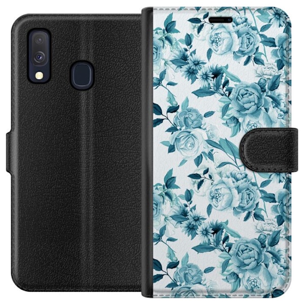 Samsung Galaxy A40 Tegnebogsetui Blomster