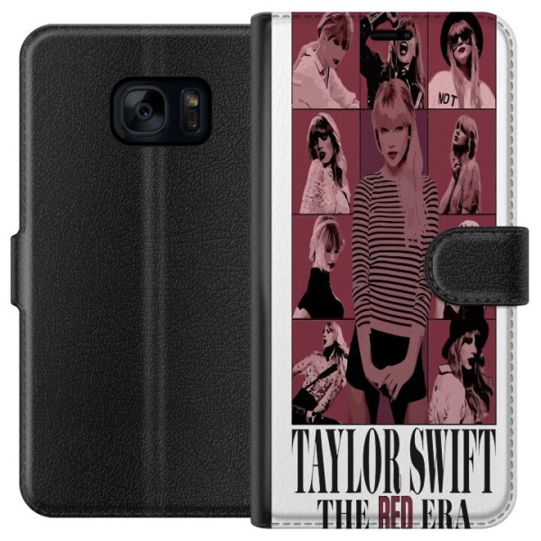 Samsung Galaxy S7 Tegnebogsetui Taylor Swift Red