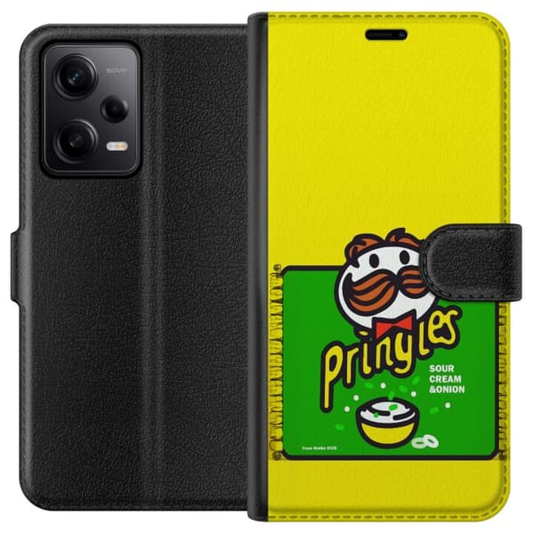 Kompatibel Tegnebogsetui til Xiaomi Redmi Note 12 Pro Pringles gul