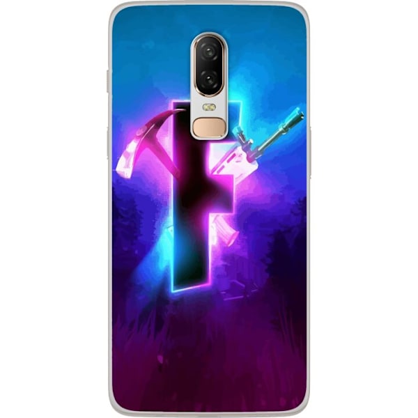 OnePlus 6 Läpinäkyvä kuori Fortnite