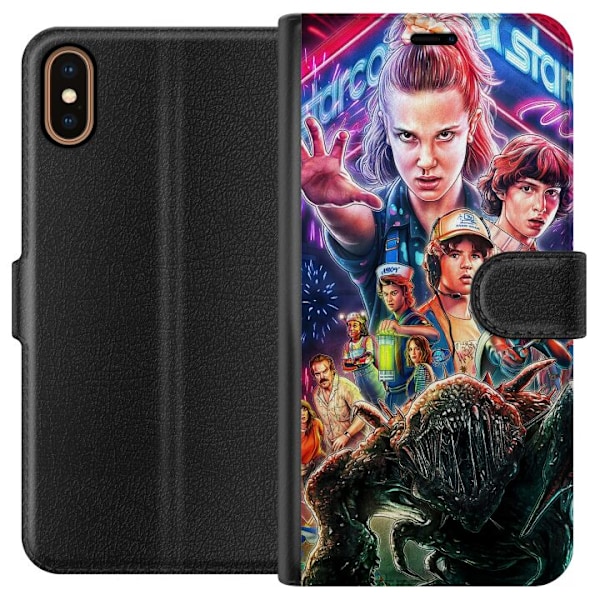 Apple iPhone XS Lompakkokotelo Stranger Things
