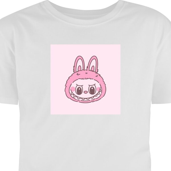 Barn-T-shirt | Bekväm T-shirt för Barn Labubu Zodiac Bunny E vit 3-4 År
