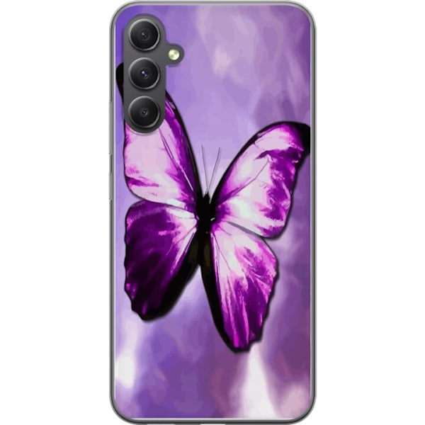 Samsung Galaxy A05s Gjennomsiktig deksel Fjäril
