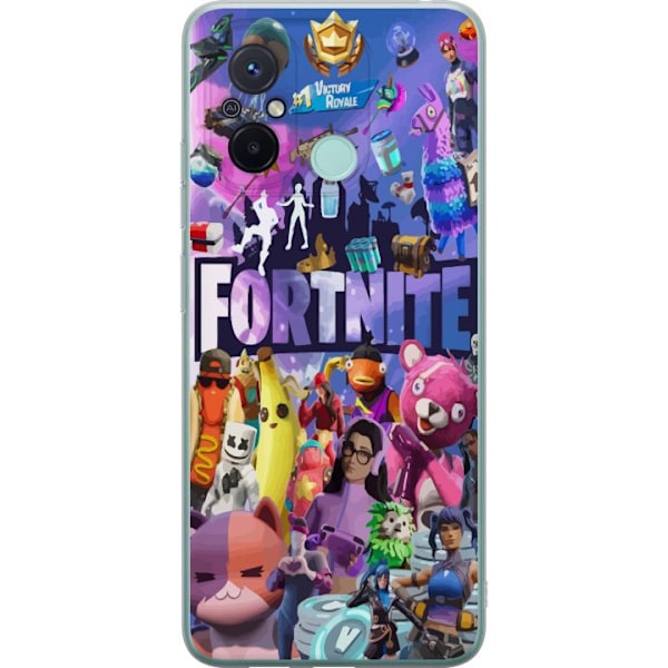 Xiaomi Redmi 12C Gjennomsiktig deksel Fortnite Skins Emotes Ba