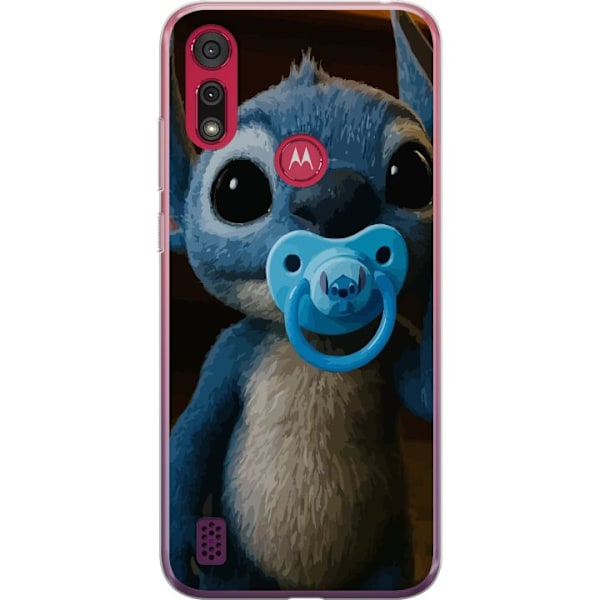 Motorola Moto E6s (2020) Läpinäkyvä kuori Stitch & Napp - vauvateema söpöllä hahmolla