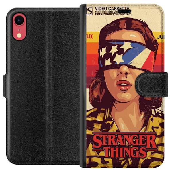 Apple iPhone XR Lompakkokotelo Stranger Things VHS