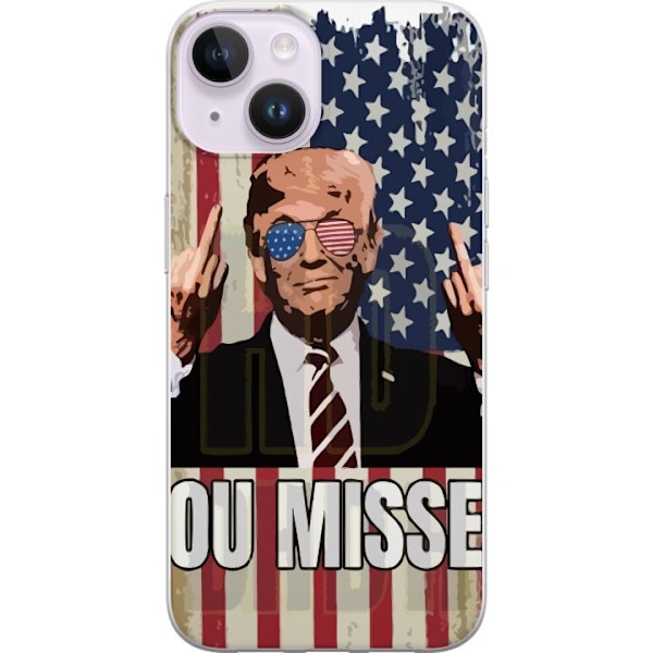 Apple iPhone 14 Läpinäkyvä kuori Trump