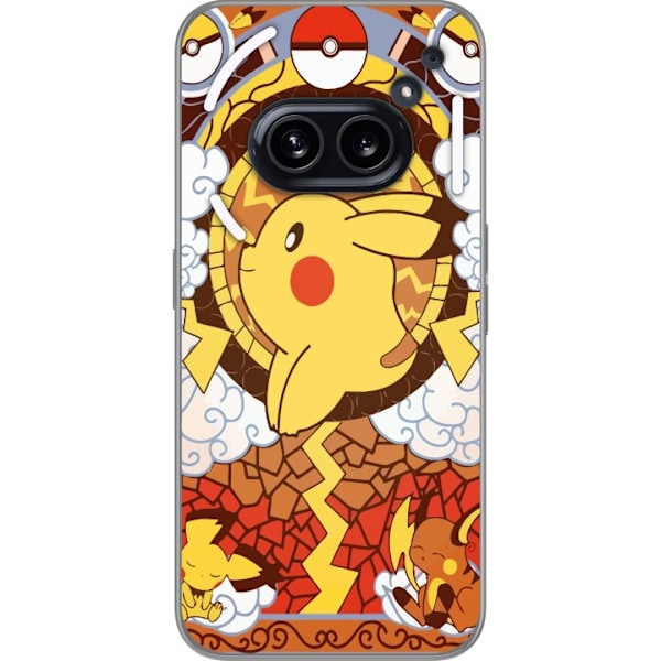 Nothing Phone (2a) Gennemsigtig cover Pikachu