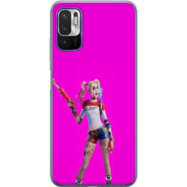 Xiaomi Redmi Note 10 5G Gennemsigtig cover Fortnite - Harley Q