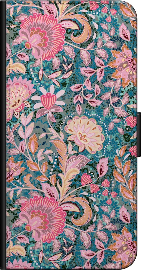 Kompatibelt Lommeboketui til Samsung Galaxy Note20 Ultra Rosa blomsterboho rosa