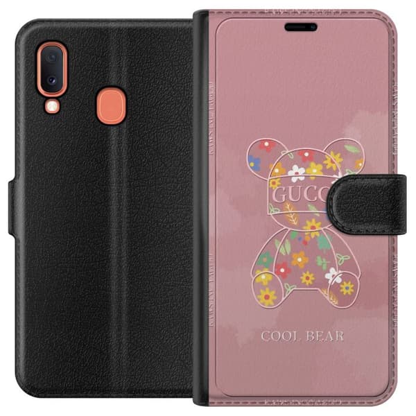 Kompatibelt Lommeboketui til Samsung Galaxy A20e Guggi Rosa