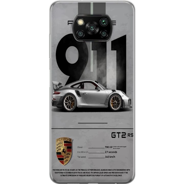 Xiaomi Poco X3 NFC Gennemsigtig cover Porsche 911