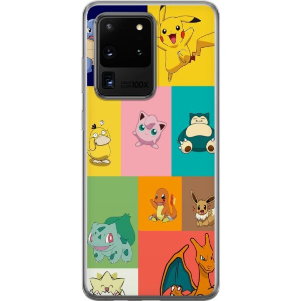 Samsung Galaxy S20 Ultra Läpinäkyvä kuori Pokémont