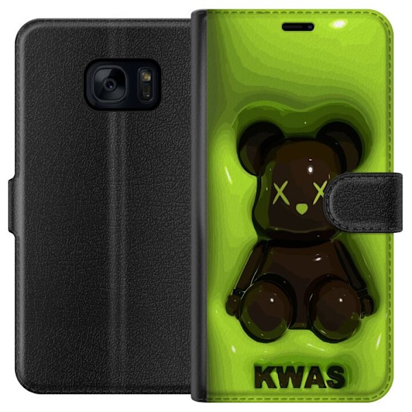 Samsung Galaxy S7 Lompakkokotelo KAWS Vihreä