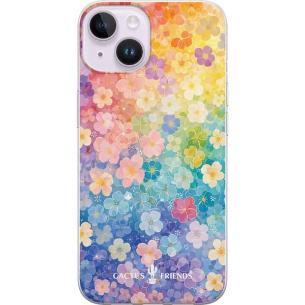 Kompatibelt Mobildeksel til Apple iPhone 14 Cactus og venner – RainbowBloom