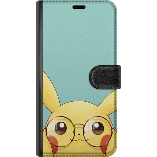 Kompatibel Tegnebogsetui til Apple iPhone 13 mini Pikachu briller