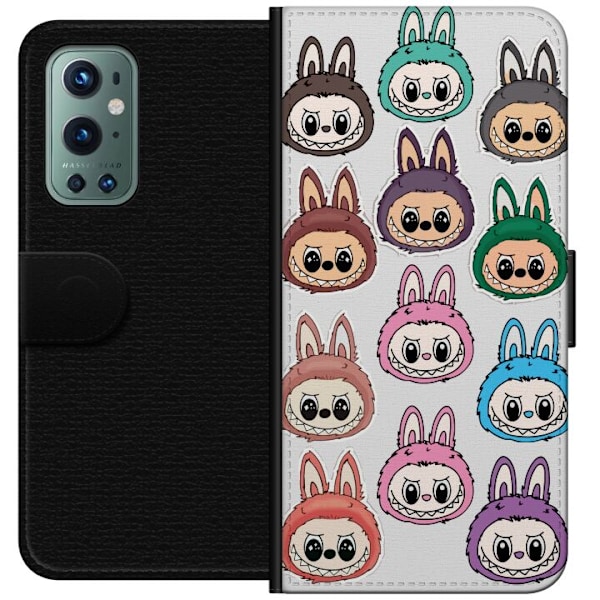 OnePlus 9 Pro Tegnebogsetui Labubu Macaron Monster - Nuttet Sa