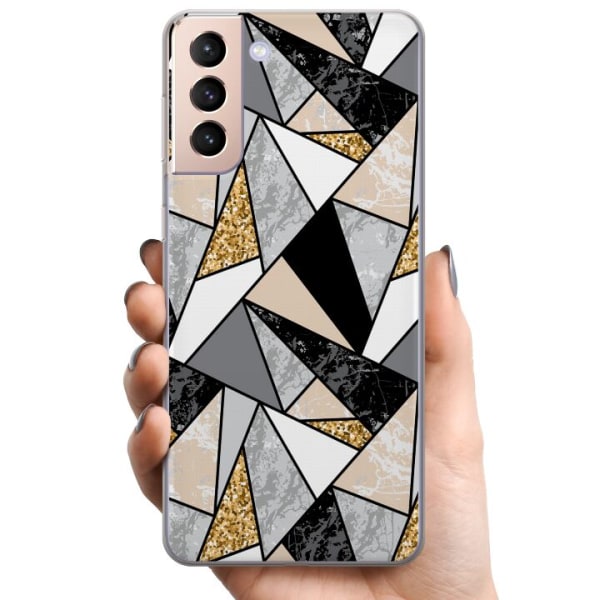 Samsung Galaxy S21 TPU Mobilskal Marble Print