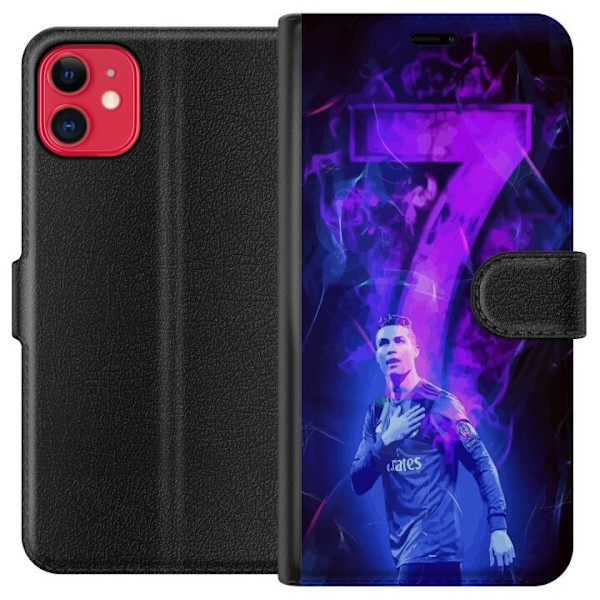 Apple iPhone 11 Tegnebogsetui Ronaldo 7 - Fodboldlegende i Handling for Fans