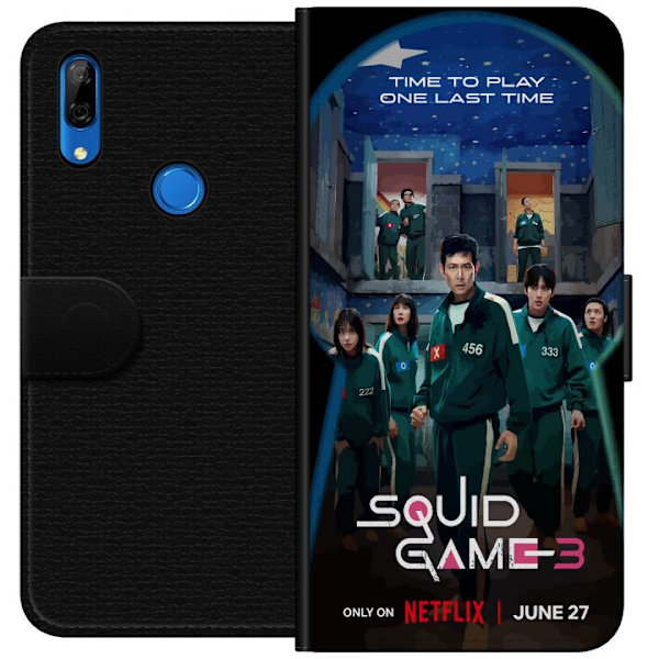 Huawei P Smart Z Plånboksfodral Squid Game Säsong 3 Seriefigurer Populärt TV Serie Motiv Ikoner Spänning Drama Asiatisk Design Trend