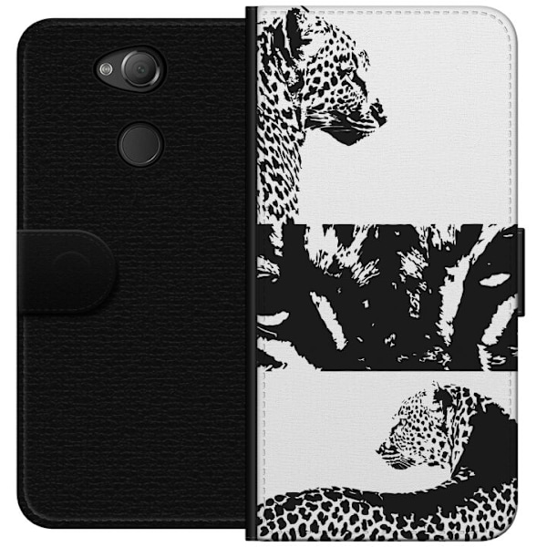 Sony Xperia XA2 Tegnebogsetui Leopard Faces