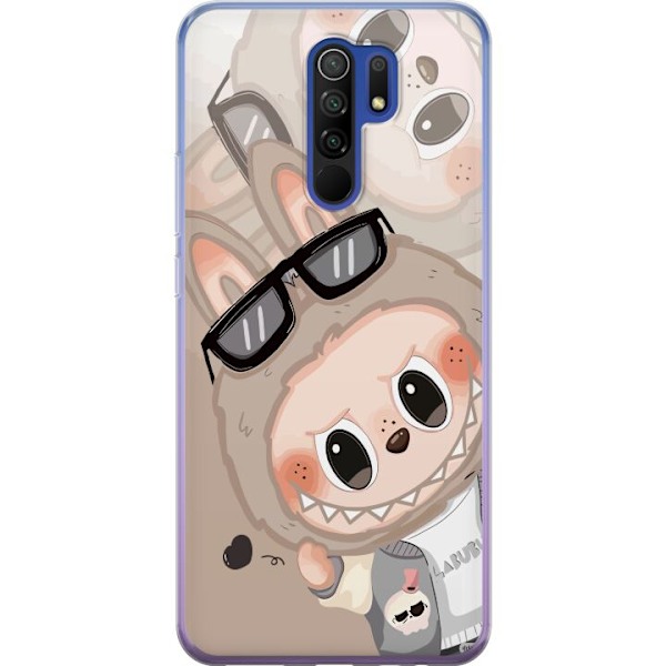 Xiaomi Redmi 9 Läpinäkyvä kuori Labubu Rainbow Chaos