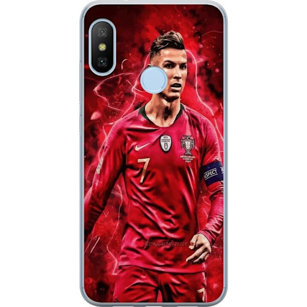 Xiaomi Mi A2 Lite Läpinäkyvä kuori Ronaldon Taidot - CR7 Suunnittelu Aidolle Kannattajalle
