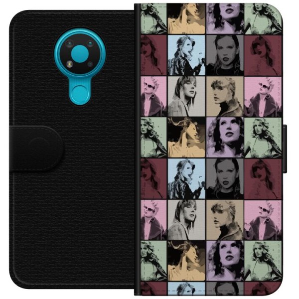 Nokia 3.4 Plånboksfodral Taylor Swift, mönster