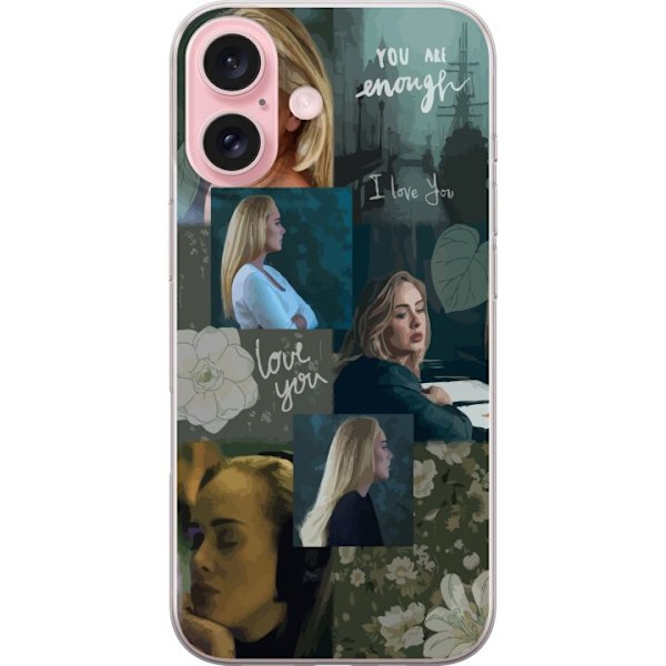 Apple iPhone 16 Genomskinligt Skal Adele