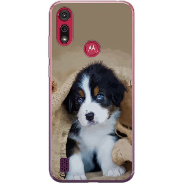 Motorola Moto E6s (2020) Genomskinligt Skal Hundbebis
