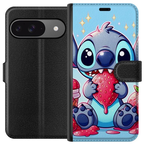 Google Pixel 9 Pro Tegnebogsetui Strawberry Stitch