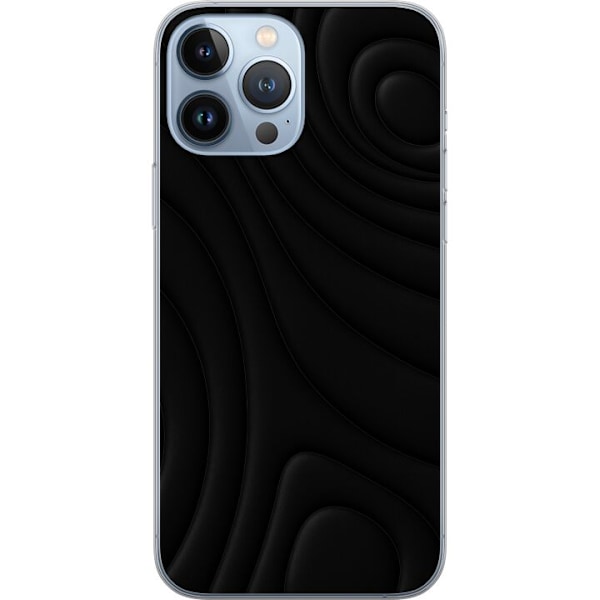 Apple iPhone 13 Pro Max Genomskinligt Skal Black Waves