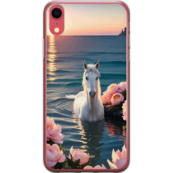 Apple iPhone XR Läpinäkyvä kuori Uiva hevonen