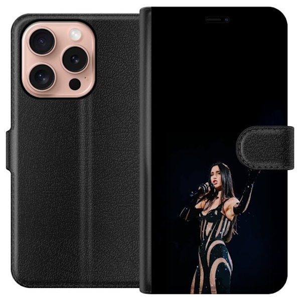 Apple iPhone 16 Pro Lompakkokotelo Dua Lipa – Pop Star Aesthetic