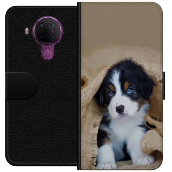 Nokia 5.4 Lommeboketui Hundebaby