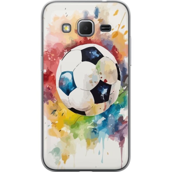 Samsung Galaxy Core Prime Läpinäkyvä kuori Jalkapallo