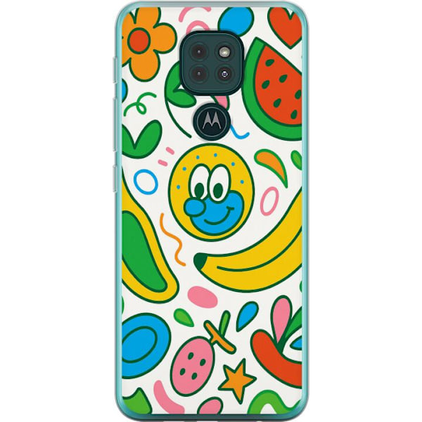 Motorola Moto G9 Play Genomskinligt Skal Butterfly Veil