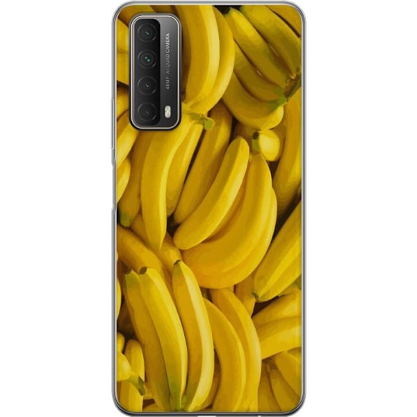 Huawei P smart 2021 Genomskinligt Skal Banana Pattern – lekfullt mönster med gula bananer