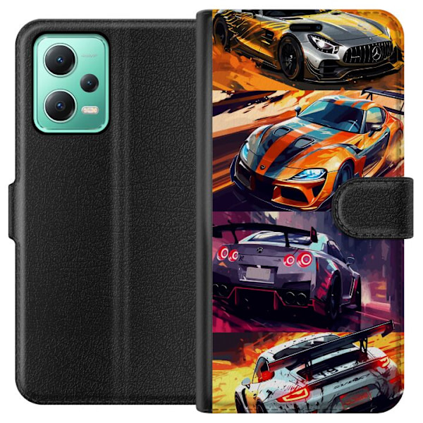 Xiaomi Redmi Note 12 Tegnebogsetui Rallyfeber - fartfyldt moti