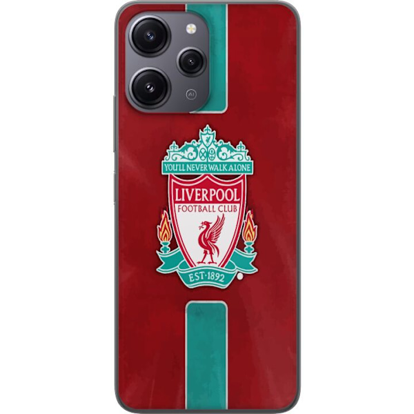 Xiaomi Redmi 12 Gennemsigtig cover Liverpool FC - Klassisk Fodboldstolthed i Rødt